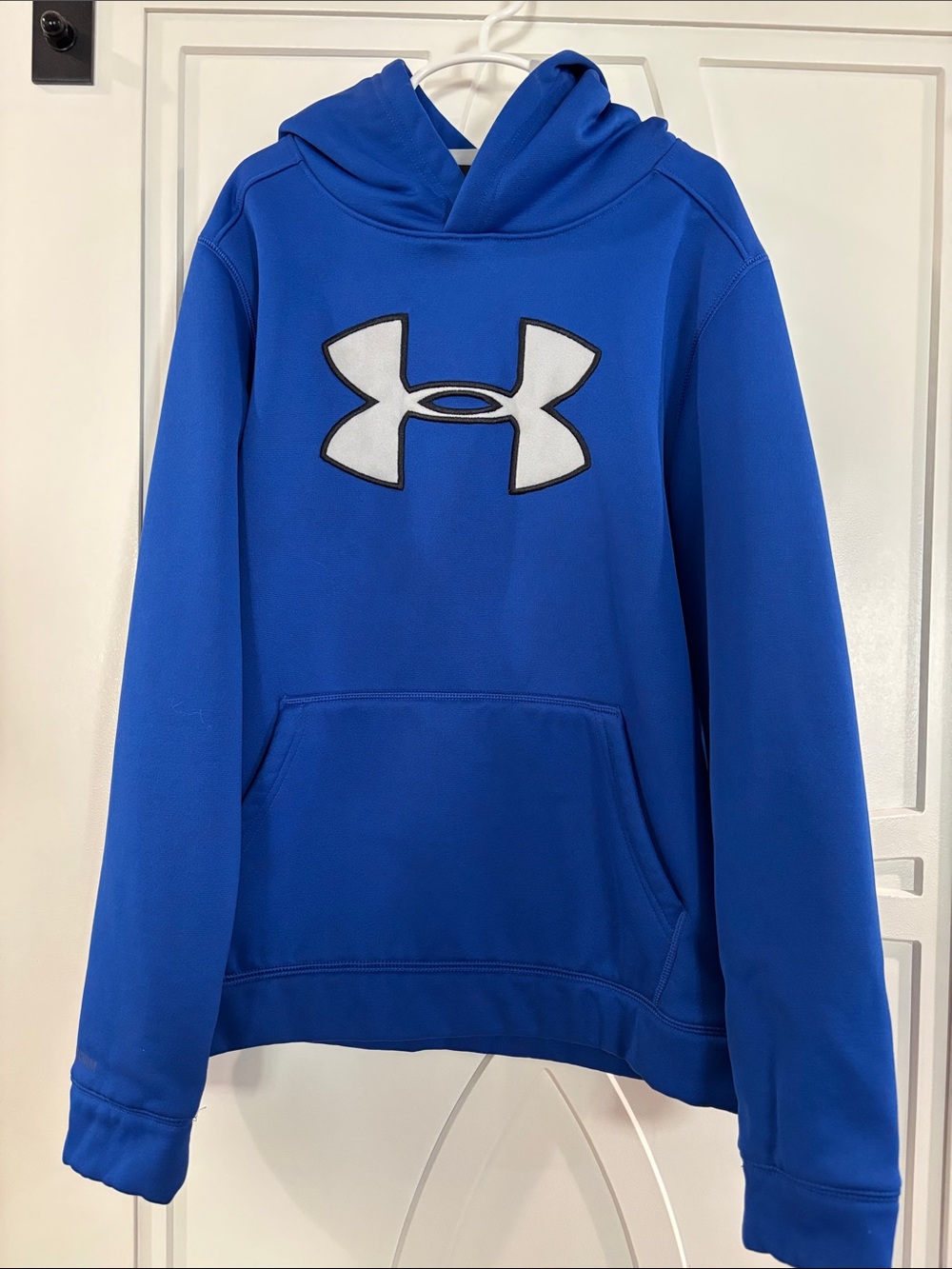 Under Armour Royal Blue Hoodie with White Logo